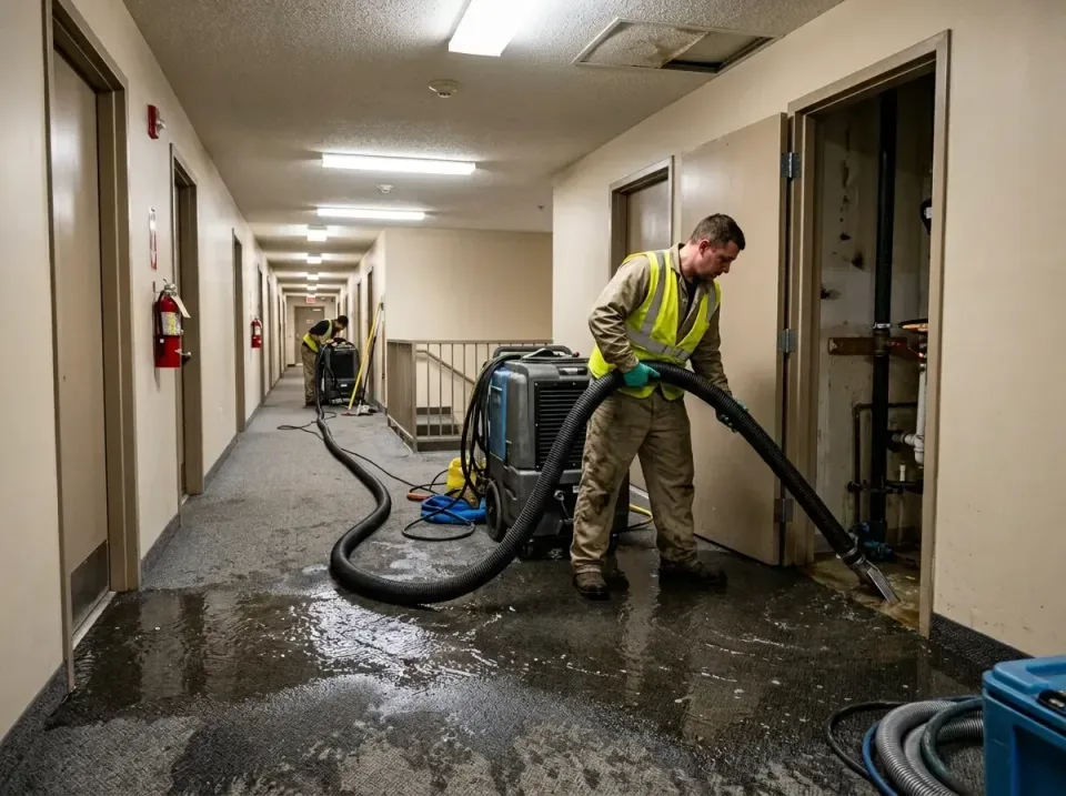 multi-unit-apartment-hallway-f-005 — frequently asked questions, Emergency Burst Pipe Water Extraction & Removal in Ellisbur…